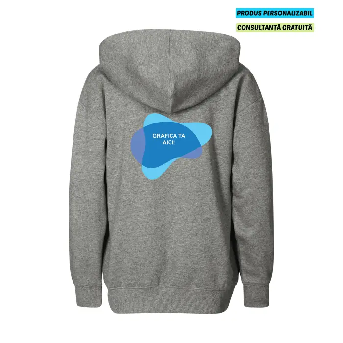 Malfini Hanorac Chill Copii Gri inchis Personalizat