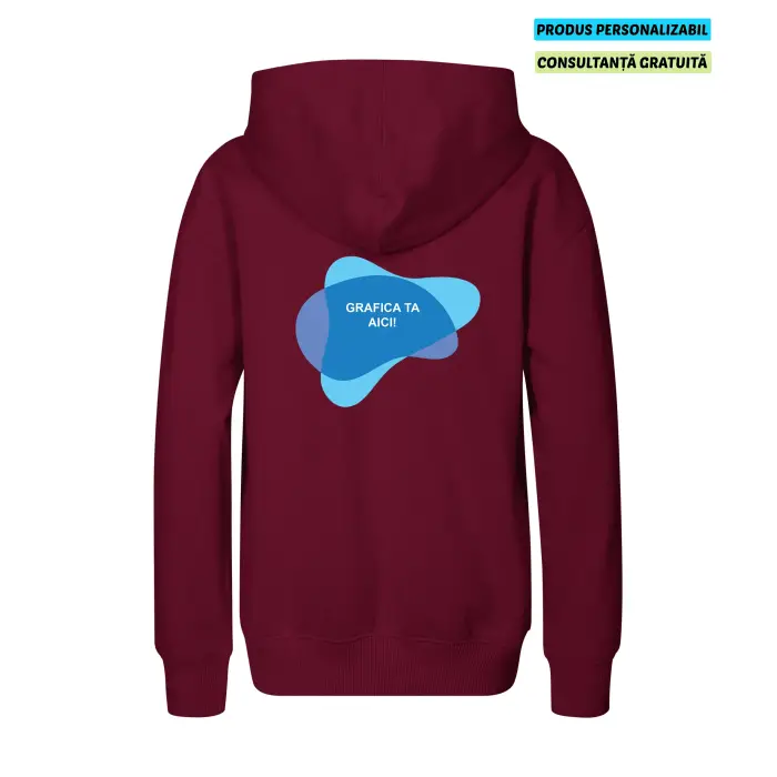 Malfini Hanorac Chill Copii Garnet Personalizat