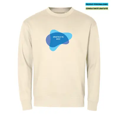 Malfini Bluza Crew Unisex Bej Personalizat