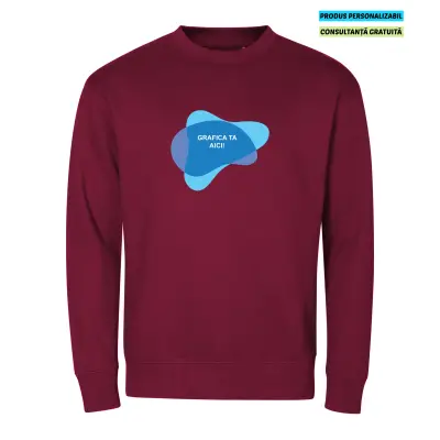 Malfini Bluza Crew Unisex Garnet Personalizat