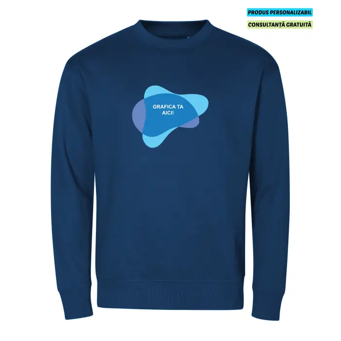 Malfini Bluza Crew Unisex Midnight Blue Personalizat