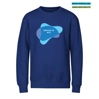 Malfini Bluza Crew Copii Albastru regal Personalizat