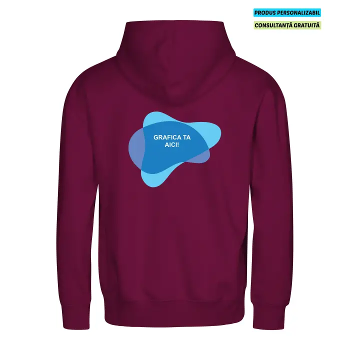 Malfini Hanorac Cloud Unisex Rododendron Personalizat