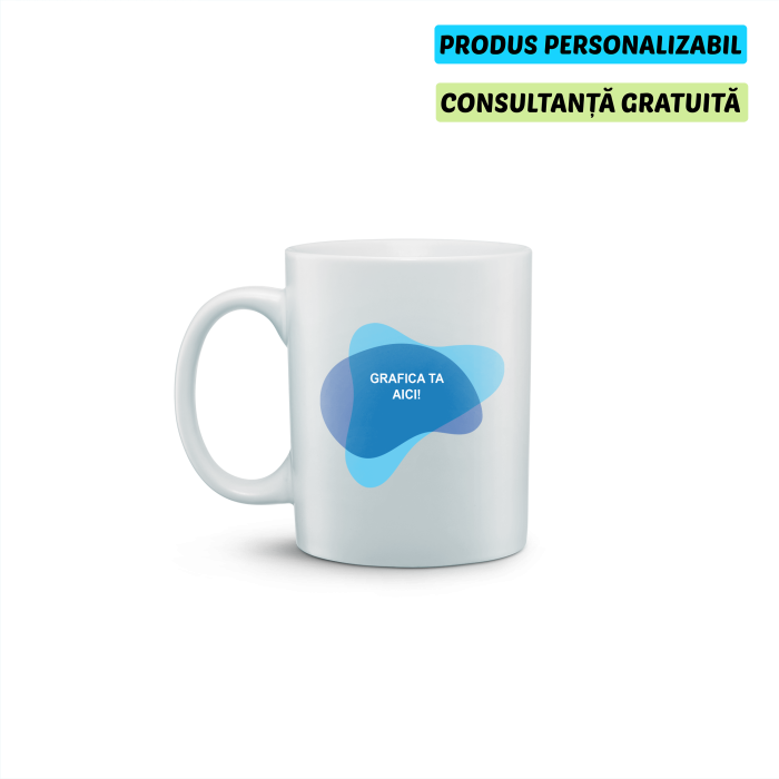 Cana alba 330 ml Personalizata