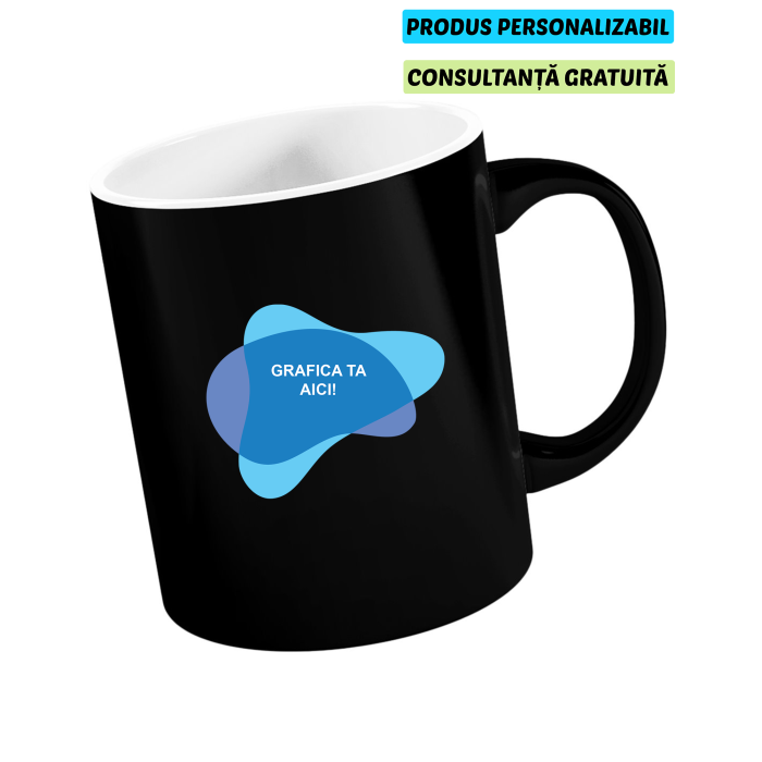 Cana Termosensibila Negru mat 350ml