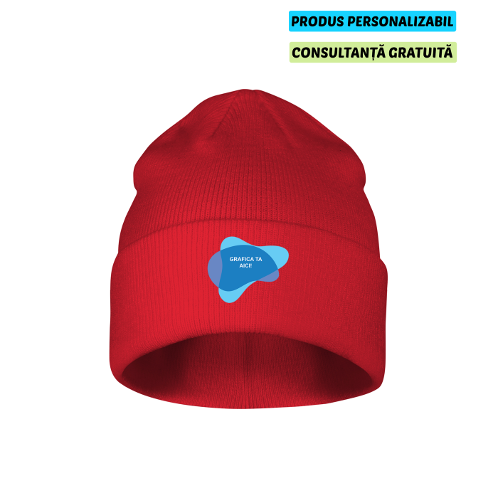 Malfini Caciula Beanie Unisex Rosu Personalizata