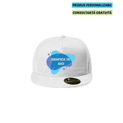 Malfini Sapca Unisex Alb Rap 5P Personalizata