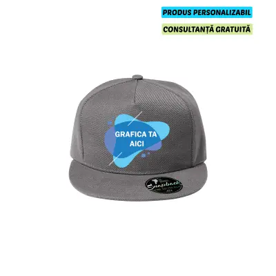 Malfini Sapca Unisex Gri Rap 5P Personalizata
