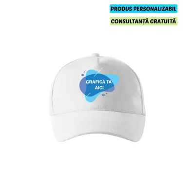 Malfini Sapca Unisex Alb 5P Personalizata