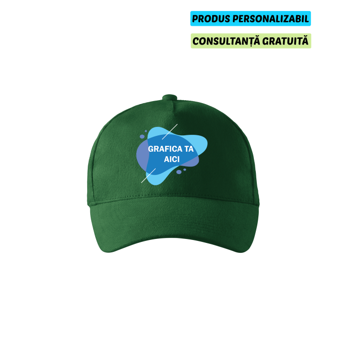 Malfini Sapca Unisex Verde inchis 5P Personalizata