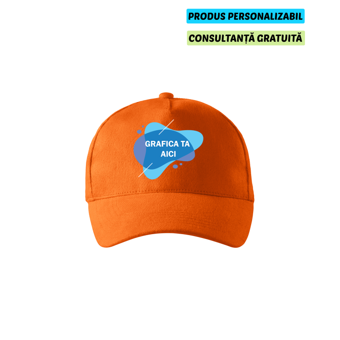 Malfini Sapca Unisex Portocaliu 5P Personalizata