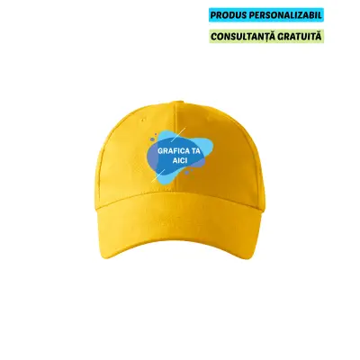 Malfini Sapca Copii Galben 6P Personalizata