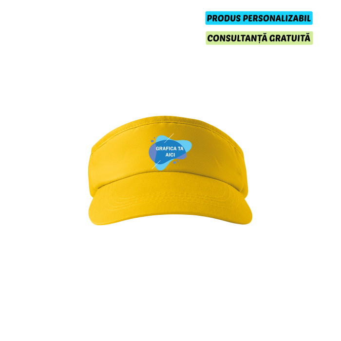 Malfini Sapca Unisex Galben Sunvisor Personalizata