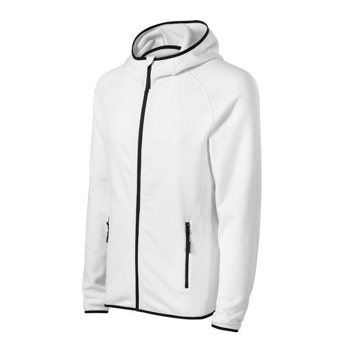 Malfini Hanorac Stretch fleece Barbat Alb