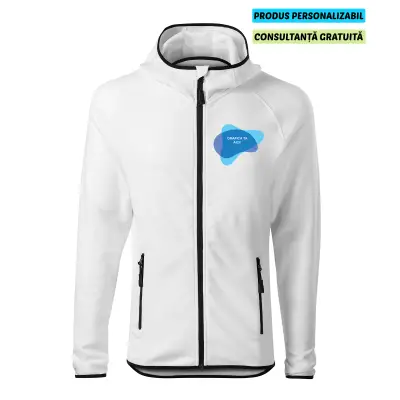 Malfini Hanorac Stretch fleece Barbat Alb Personalizat