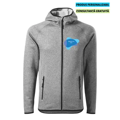Malfini Hanorac Stretch fleece Barbat Gri Personalizat
