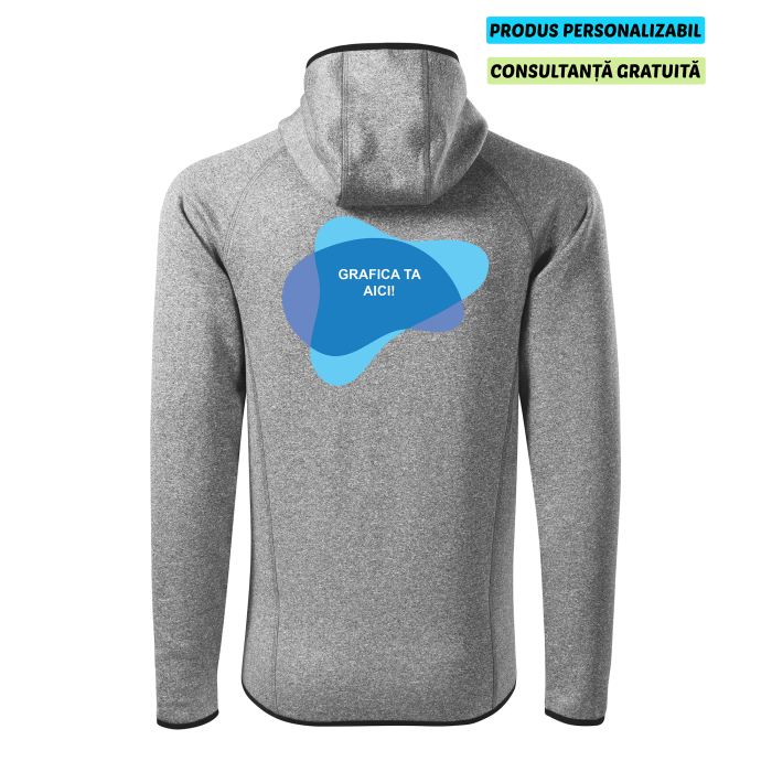 Malfini Hanorac Stretch fleece Barbat Gri Personalizat