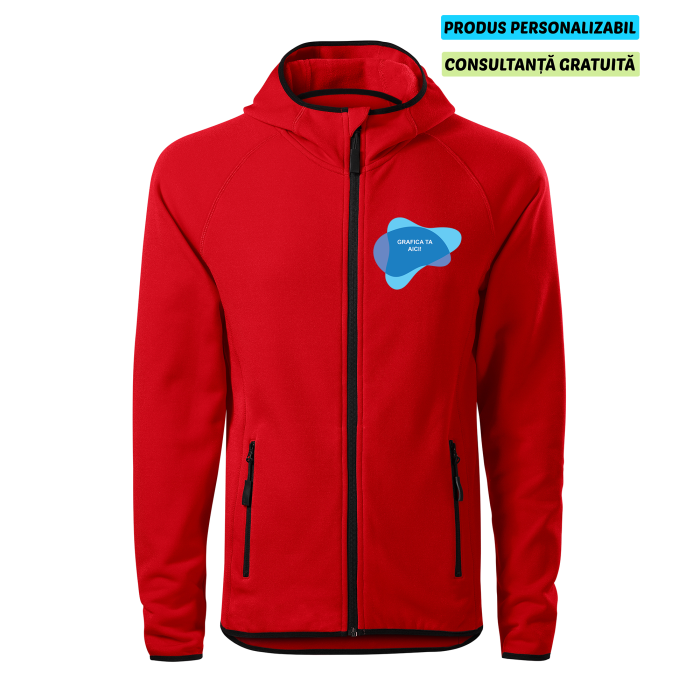 Malfini Hanorac Stretch fleece Barbat Rosu Personalizat
