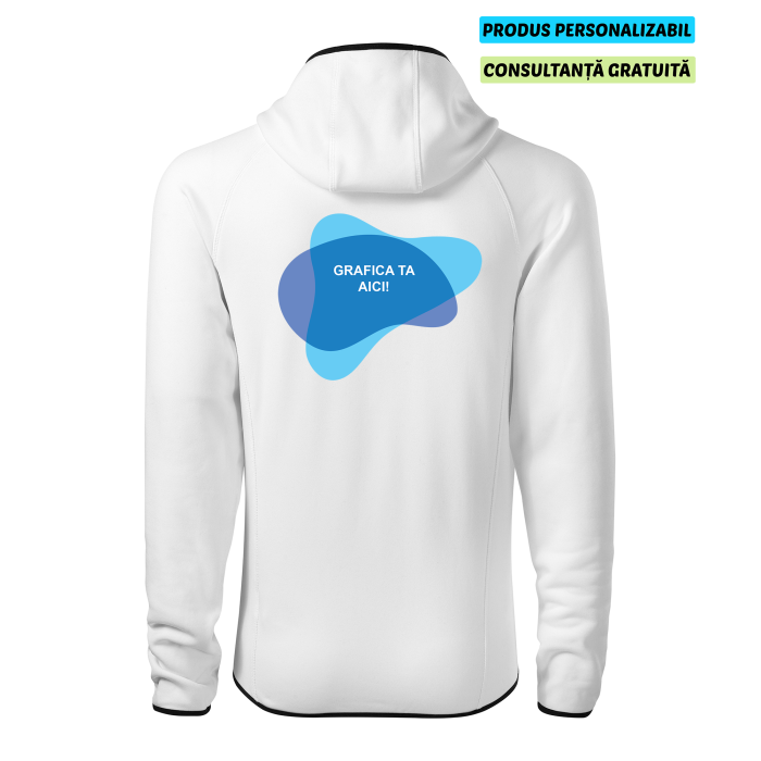 Malfini Hanorac Stretch fleece Barbat Alb Personalizat