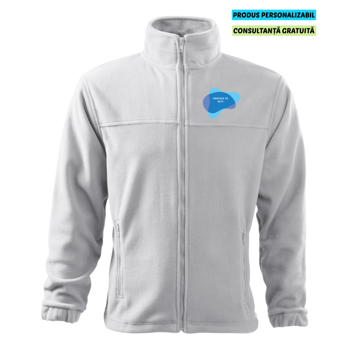 Rimeck Jacheta Fleece Barbat Alb Personalizata