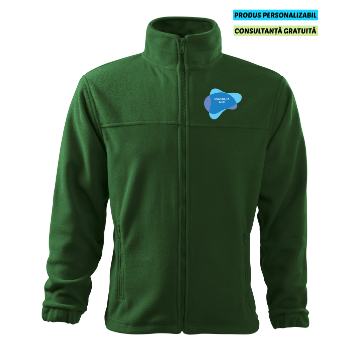 Rimeck Jacheta Fleece Barbat Verde inchis Personalizata