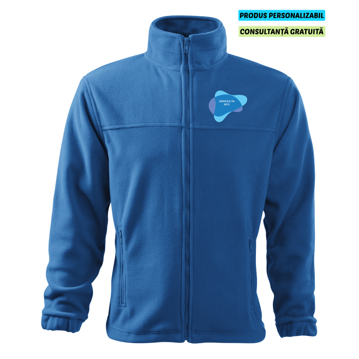 Rimeck Jacheta Fleece Barbat Albastru azuriu Personalizata