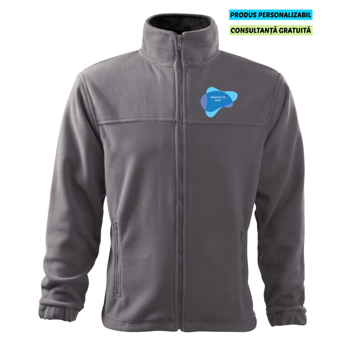 Rimeck Jacheta Fleece Barbat Gri metalic Personalizata