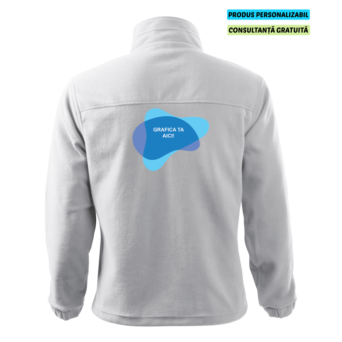 Rimeck Jacheta Fleece Barbat Alb Personalizata