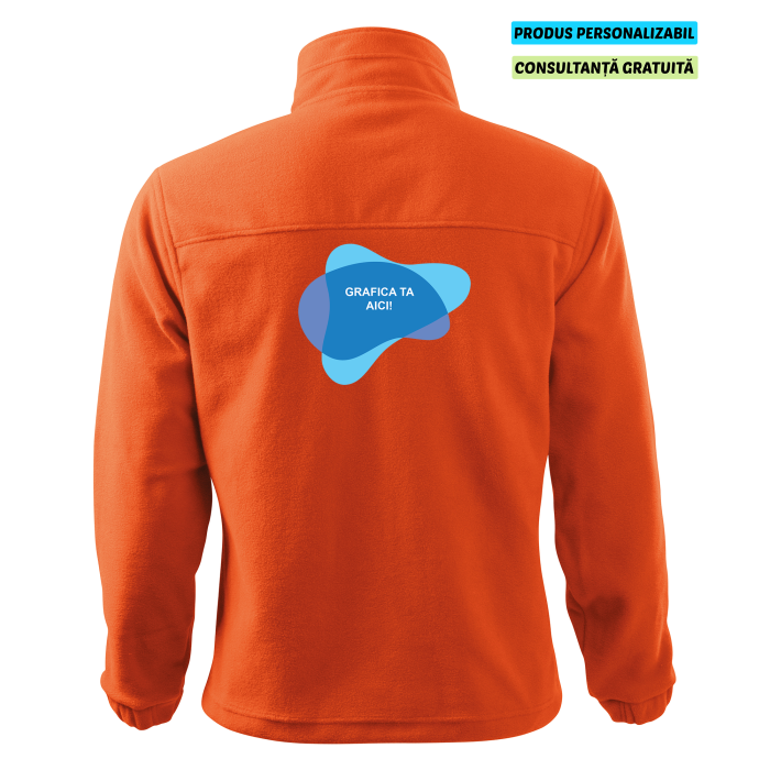 Rimeck Jacheta Fleece Barbat Portocaliu Personalizata