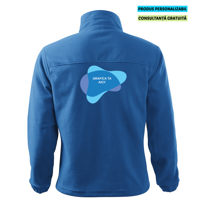 Rimeck Jacheta Fleece Barbat Albastru azuriu Personalizata