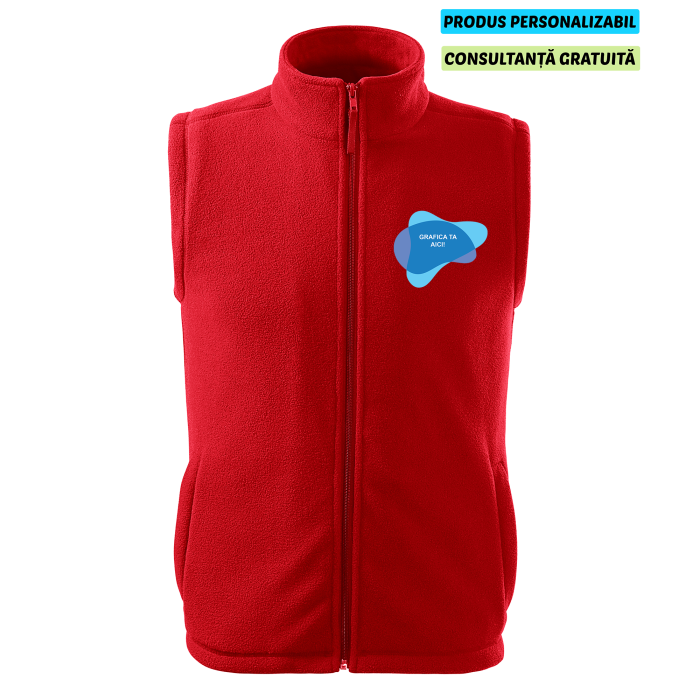 Rimeck Vesta Fleece Next Unisex Rosu Personalizata