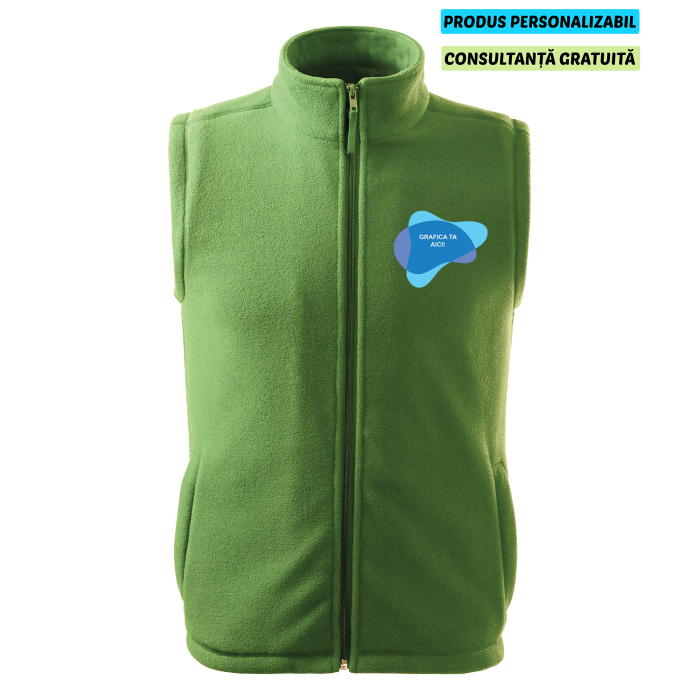Rimeck Vesta Fleece Next Unisex Verde iarba Personalizata