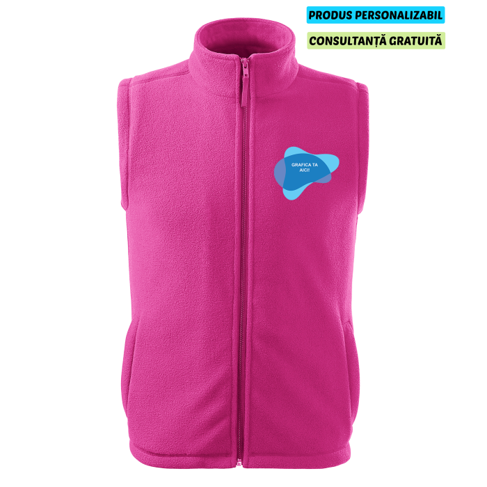 Rimeck Vesta Fleece Next Unisex Roz Personalizata
