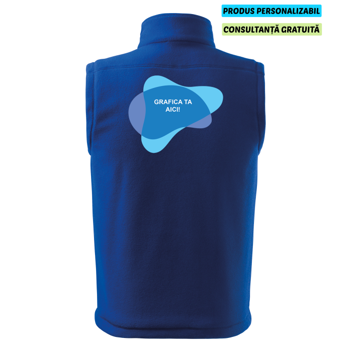 Rimeck Vesta Fleece Next Unisex Albastru regal Personalizata