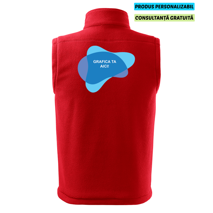 Rimeck Vesta Fleece Next Unisex Rosu Personalizata