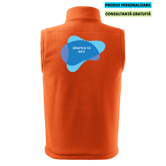 Rimeck Vesta Fleece Next Unisex Portocaliu Personalizata Rimeck Vesta Fleece Next Unisex Portocaliu Personalizata