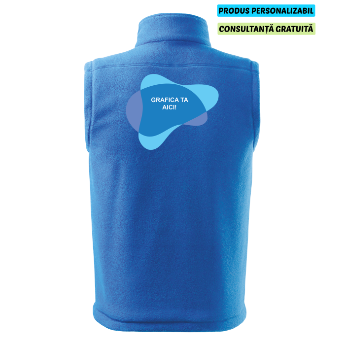 Rimeck Vesta Fleece Next Unisex Albastru azuriu Personalizata