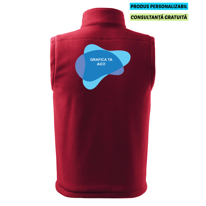 Rimeck Vesta Fleece Next Unisex Rosu marlboro Personalizata Rimeck Vesta Fleece Next Unisex Rosu marlboro Personalizata