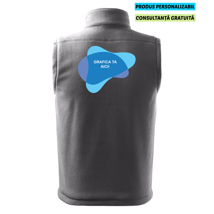 Rimeck Vesta Fleece Next Unisex Gri metalic Personalizata Rimeck Vesta Fleece Next Unisex Gri metalic Personalizata