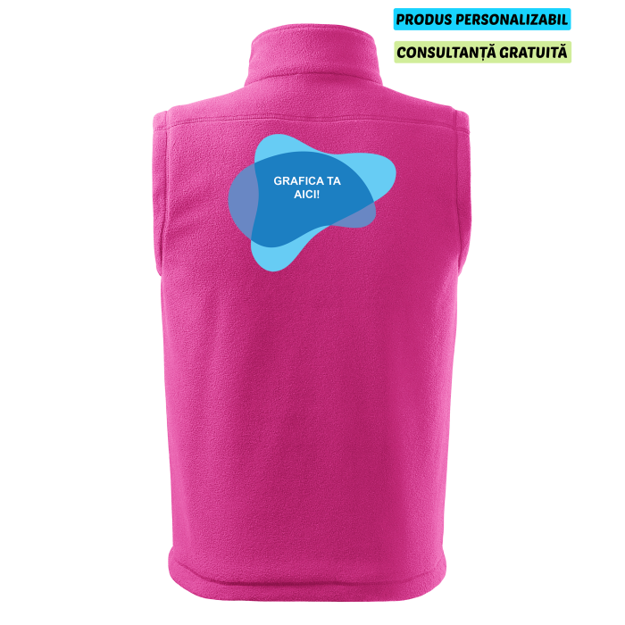 Rimeck Vesta Fleece Next Unisex Roz Personalizata