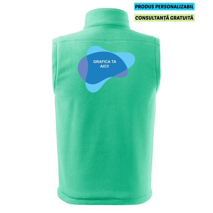 Rimeck Vesta Fleece Next Unisex Verde menta Personalizata Rimeck Vesta Fleece Next Unisex Verde menta Personalizata