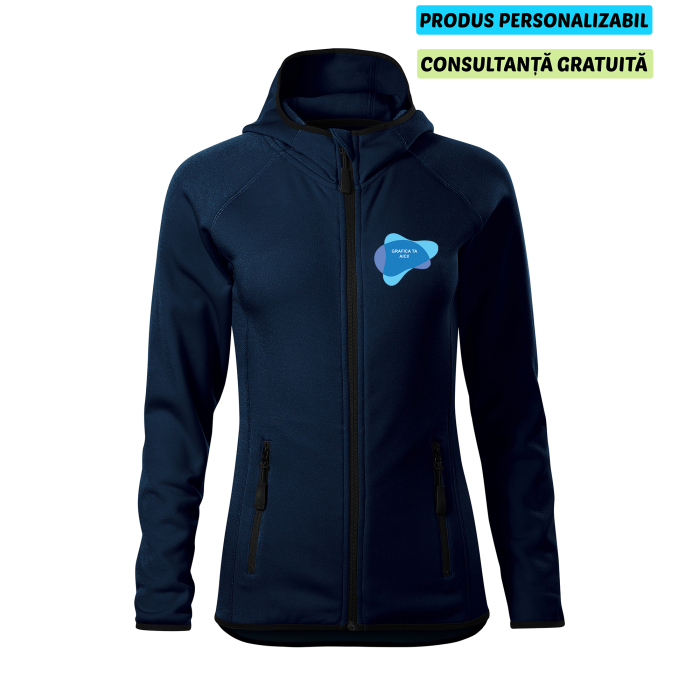 Malfini Hanorac Stretch fleece Dama Bleumarine Personalizat
