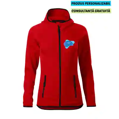 Malfini Hanorac Stretch fleece Dama Rosu Personalizat
