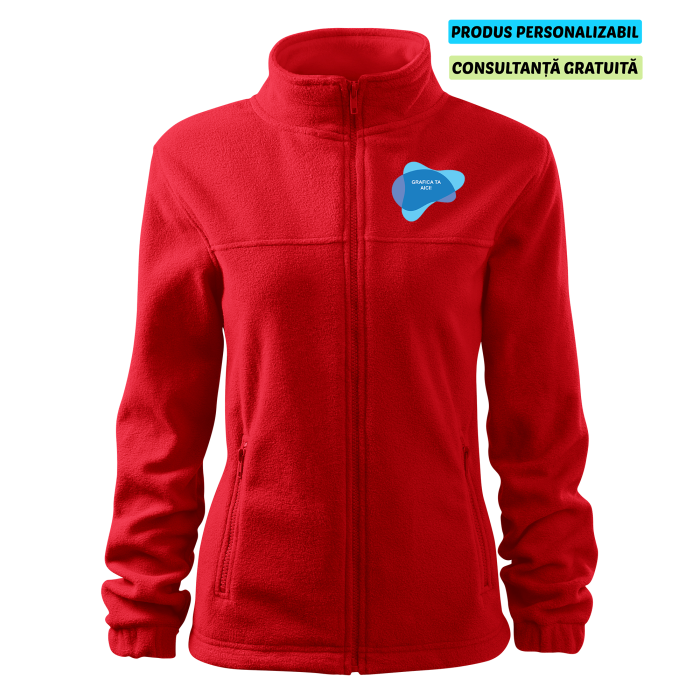 Rimeck Jacheta Fleece Dama Rosu Personalizata