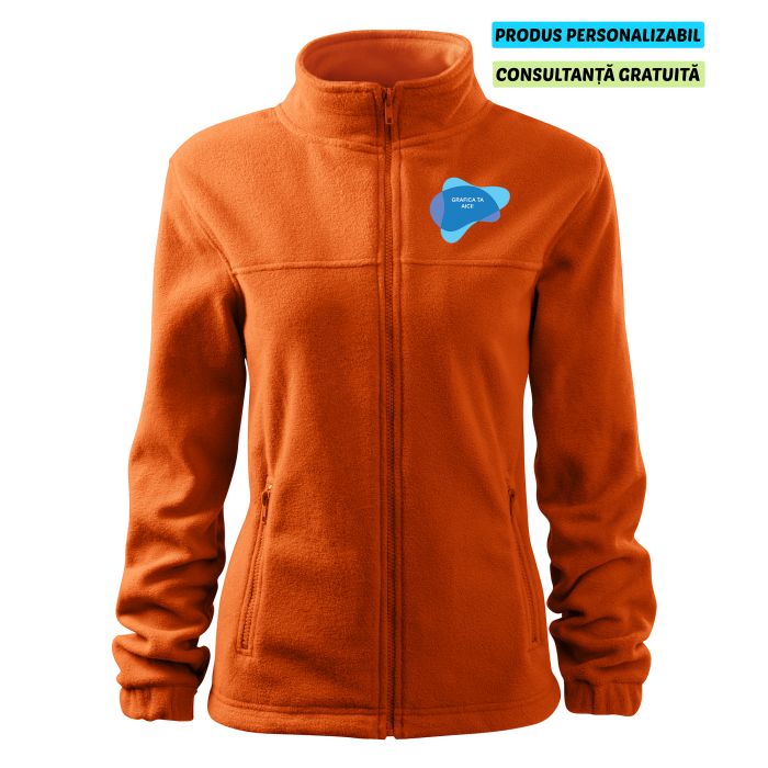 Rimeck Jacheta Fleece Dama Portocaliu Personalizata