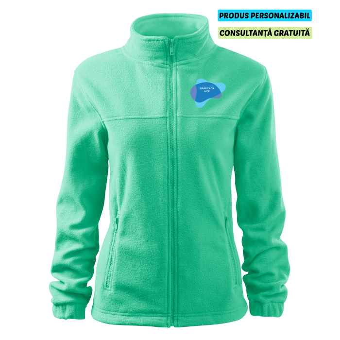 Rimeck Jacheta Fleece Dama Verde menta Personalizata