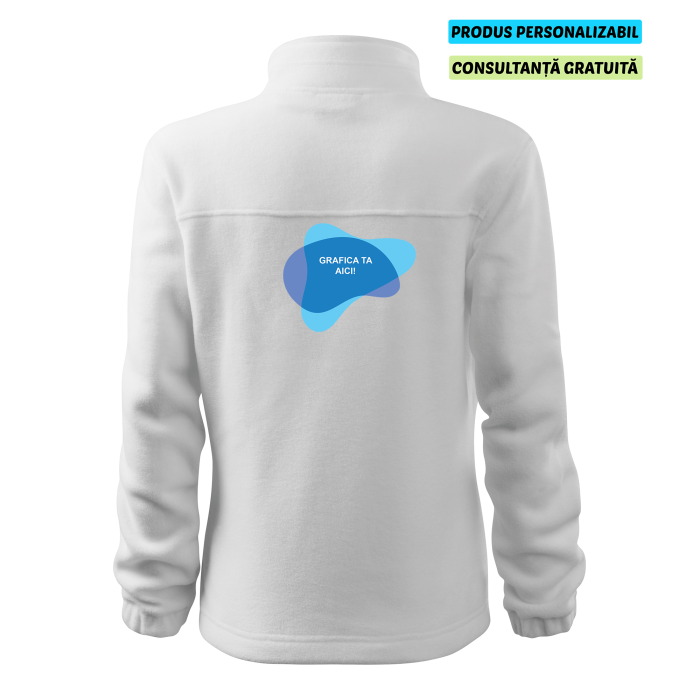 Rimeck Jacheta Fleece Dama Alb Personalizata