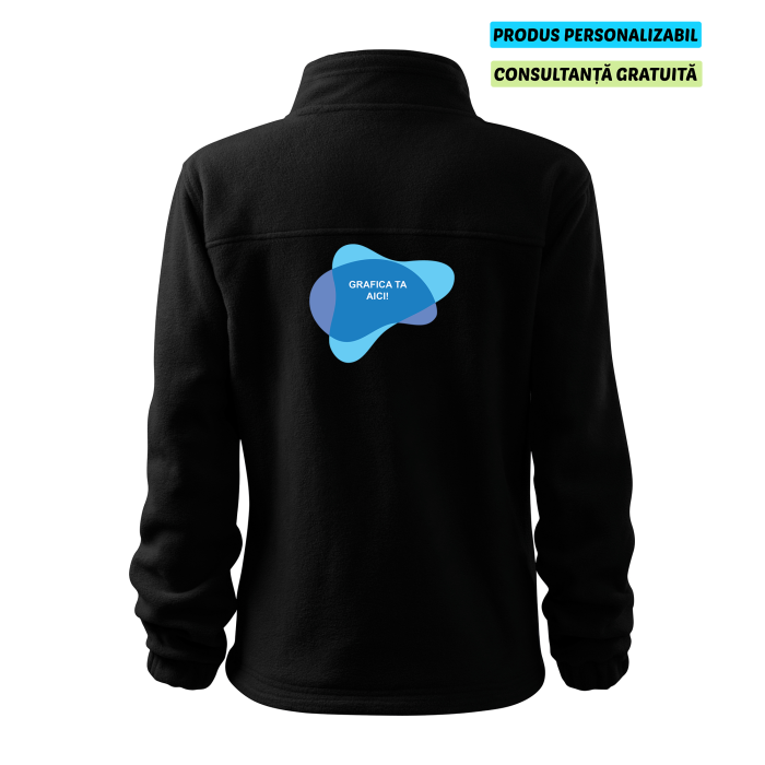 Rimeck Jacheta Fleece Dama Negru Personalizata