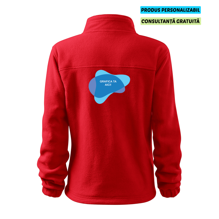 Rimeck Jacheta Fleece Dama Rosu Personalizata