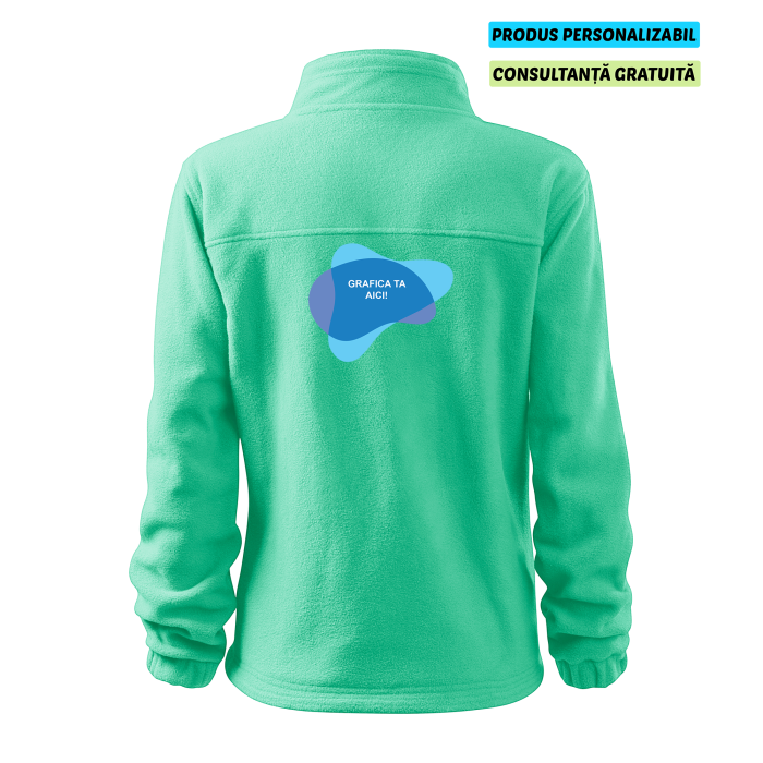 Rimeck Jacheta Fleece Dama Verde menta Personalizata